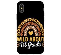 Wild About First Grade Rack to School Coque pour iPhone X/XS