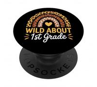 Wild About First Grade Rack to School PopSockets PopGrip Adhésif