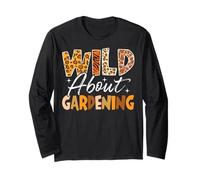 Wild About Gardening Animals Pattern Garden Leopard Manche Longue