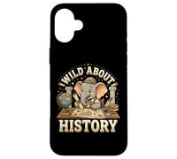 Wild About History Elephant School Fan Coque pour iPhone 16 Plus
