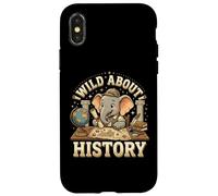 Wild About History Elephant School Fan Coque pour iPhone X/XS