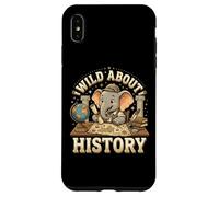 Wild About History Elephant School Fan Coque pour iPhone XS Max