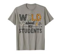 Wild About My Students Teacher Animal amusant pour homme et femme T-Shirt