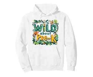 Wild About Pre-K Funny Back to School Jungle Thème Professeur Sweat à Capuche