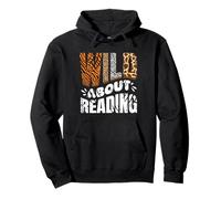Wild About Reading Books Love Books Bibliothèque Bibliothèque Sweat à Capuche