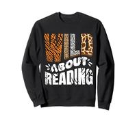 Wild About Reading Books Love Books Bibliothèque Bibliothèque Sweatshirt