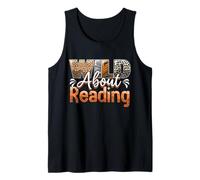 Wild About Reading Books Love Books Funny Librarian Débardeur