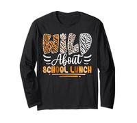 Wild About School Launch Sarcastic Back to School Humor Manche Longue