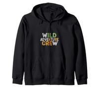 Wild Adventure Crew Imprimé Animal coloré Sweat à Capuche