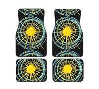 Wild and Free You are My Sunshine Lot de 4 tapis de sol pour voiture - Ensemble complet de tapis de voiture - Ajustement universel pour SUV, fourgonnettes, berlines, camions - Protection contre les in