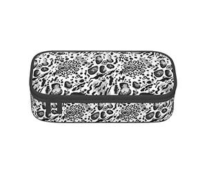 Wild Animal Tiger Snake Fur Spots Stripes Trousse à crayons spéciale pour filles garçons, trousse à crayons grande capacité grande pochette à crayons, sac à crayons pour étudiants papeterie avec fer