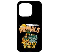 Wild Animals Zoo Crew, des Gars Amusants et Heureux Qui passent Une Bonne journée Coque pour iPhone 15 Pro