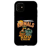 Wild Animals Zoo Crew, des Gars Amusants et Heureux Qui passent Une Bonne journée Coque pour iPhone 11