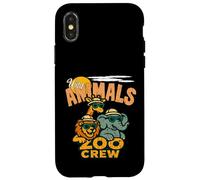 Wild Animals Zoo Crew, des Gars Amusants et Heureux Qui passent Une Bonne journée Coque pour iPhone X/XS