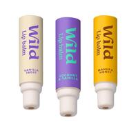 Wild Assortiment de Recharges de Baume à Lèvres - 3 Recharges Vanilla Frost, Manuka Honey and Coconut & Vanilla - 98% d'ingrédients naturels, Beurre de Karité - Sans Cire d'Abeille - Vegan