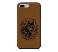 Wild at Heart Boho Loup Nature Lune Floral Style Vintage Coque pour iPhone 7 Plus/8 Plus
