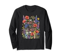 Wild At Heart Wildflowers Aquarelle Manche Longue