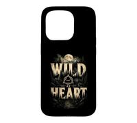 Wild at Heart Wolf Forest and Moon Vintage en Plein air Coque pour iPhone 15 Pro