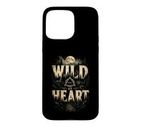 Wild at Heart Wolf Forest and Moon Vintage en Plein air Coque pour iPhone 15 Pro Max