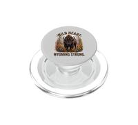 Wild At Heart Wyoming Strong PopSockets PopGrip pour MagSafe