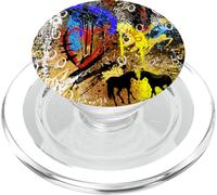 Wild at The Core Chaos Cœur et Cheval PopSockets PopGrip pour MagSafe