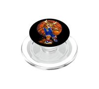 Wild Basketball Player Playing Basketball Graphic PopSockets PopGrip pour MagSafe