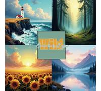 Wild Beauty: A Paint by Numbers Collection of Breathtaking Landscapes: Ein faszinierendes Malen-nach-Zahlen-Buch mit atemberaubenden Naturlandschaften, Bergen, Wäldern und Seen