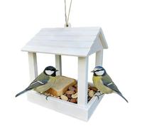 Wild Bird Feeder - 5.12 inch Outdoor Feeder - Open Roof Weather Resistant Food Station | 3D Printing Birdhouse - Weather Resistant Open Roof Design for Yard Balcony Garden Hummingbirds Finches