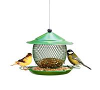 Wild Bird Feeders Bird Automatic Feeding 户外悬挂式喂鸟器 庭院金属网格防撒鸟食器花园阳台装饰自动投食