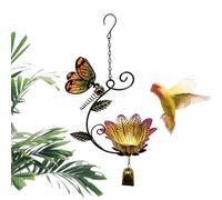Wild Bird Feeders Dragonfly Flower Design Garden Container Feeding