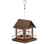 Wild Bird Feeders for Outdoors - Hangable Weatherproof Garden Bird Feeder | Large Capacity Metal Feeder for Yard Backyard Balcony Patio Deck Gazebo Tree Fence, Attracts Parrots Cockatiels Lovebirds