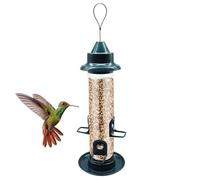 Wild Bird Food Dispenser, Outdoor Tree Mount Bird Foods Dispenser, ABS Backyard Station Decoration for Animal Lovers, Perfect for Swallows and Sparrows, 5.12x12.99 inches
