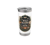 Wild Blooms At Dusk fleurs prairie soir Gobelet isotherme en acier inoxydable double paroi