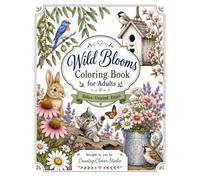 Wild Blooms Coloring Book for Adults