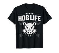 Wild Boar Hunter Hog Life Wild Hog Chasse Sanglier Saison T-Shirt