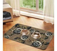 Wild Boars,Waterproof Pet Feeding Mat,PU Leather Placemats for Cat Dog Water Bowl,Food Mats,30x45cm