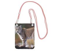 Wild Bobcat Sac à main pour femme avec bandoulière rose