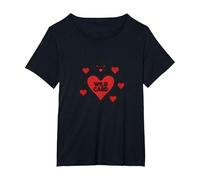 Wild Card Queen of Hearts Poker Casino Gambler Royal T-Shirt, Femme Grandes Tailles, Noir, 3X
