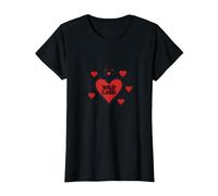 Wild Card Queen of Hearts Poker Casino Gambler Royal T-Shirt, Femme, Noir, S