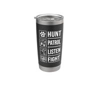 Wild Cat Clan Warrior Hunt Patrol Listen Fight Gobelet isotherme en acier inoxydable double paroi