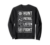 Wild Cat Clan Warrior Hunt Patrol Listen Fight Sweatshirt