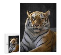 Wild Cat Puzzle en bois naturel 500 pièces - Développement des compétences parfait pour les amateurs d'art