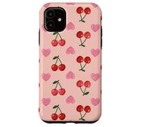 Wild Cherries Hearts Pattern Cherry Red Coque pour iPhone 11