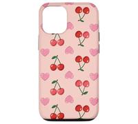 Wild Cherries Hearts Pattern Cherry Red Coque pour iPhone 12/12 Pro