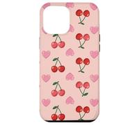 Wild Cherries Hearts Pattern Cherry Red Coque pour iPhone 12 Pro Max