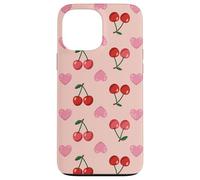 Wild Cherries Hearts Pattern Cherry Red Coque pour iPhone 13 Pro Max