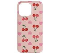 Wild Cherries Hearts Pattern Cherry Red Coque pour iPhone 14 Pro Max