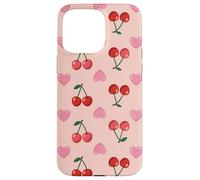 Wild Cherries Hearts Pattern Cherry Red Coque pour iPhone 15 Pro Max