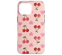 Wild Cherries Hearts Pattern Cherry Red Coque pour iPhone 16 Pro Max