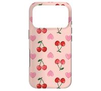 Wild Cherries Hearts Pattern Cherry Red Coque pour iPhone 17 Pro